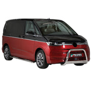 Pare-buffle Avant pour VW Transporter T7 Multivan 2022-2026 63mm en Acier Argent