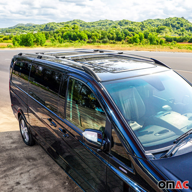 Kit Barres de toit pour VW Caddy 5 2020-2025 L1 Empattement Court Alu Gris 4x