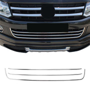 Moulure de Grille de Calandre pour VW Amarok 2010-2022 Chromé 3Pcs