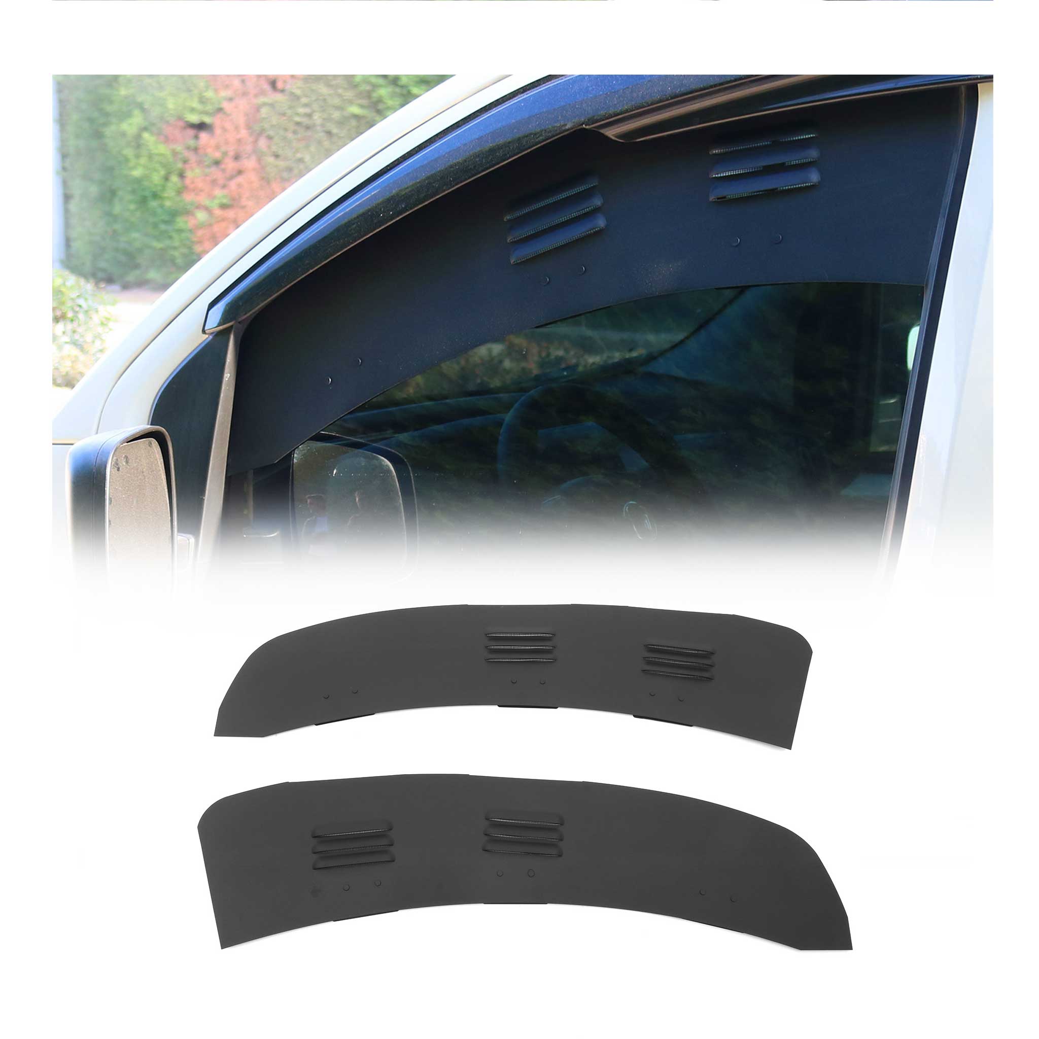 Grille d'aération de Fenêtre pour Fiat Fiorino / Qubo 2008-2022 Aluminium 2Pcs
