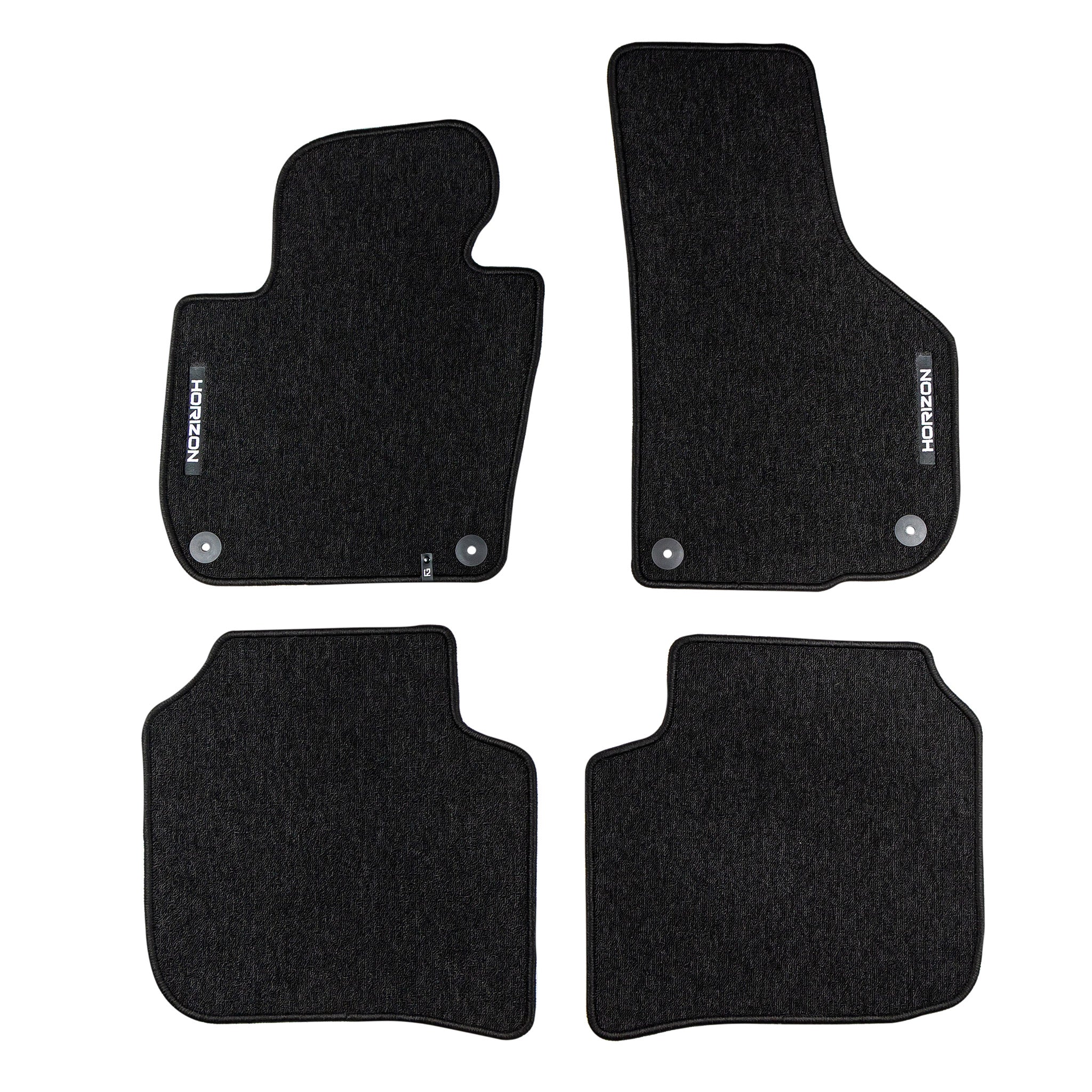Tapis de Sol de Voiture pour Skoda Superb II 2008-2015 Velours Durable Noir 4Pcs