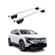 Barres de toit transversales pour Renault Boreal 2025-2026 Acier Argent 2Pcs