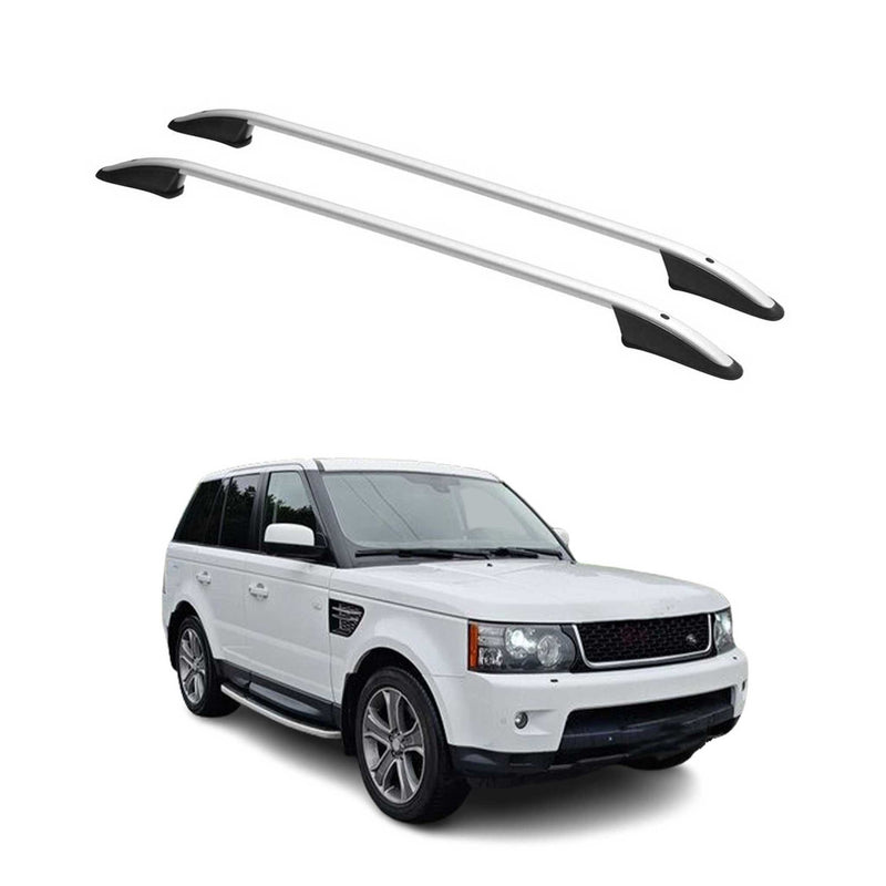 Barres de toit longitudinales pour Range Rover Sport L320 2005-2013 L3 Alu Gris