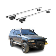Barres de toit transversales pour Toyota 4 Runner N130 1990-1995 Alu Gris 2x ABE