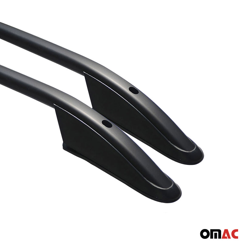 Barres de toit longitudinales pour Ford Transit 2014-2025 Long Aluminium Noir