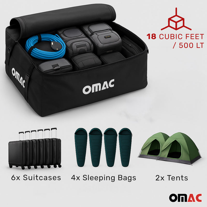 Sac de toit de voiture chargement étanche 500 L – Rangement toit voiture voyage