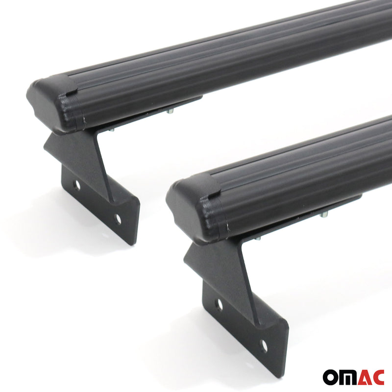 Barres de toit transversales pour VW Amarok 2010-2025 Aluminium Noir