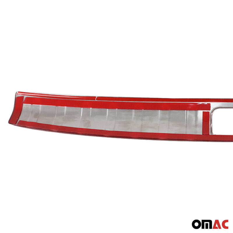 Protection de seuil de coffre pour Škoda Yeti 2010-2013 en acier argent 1 pièce