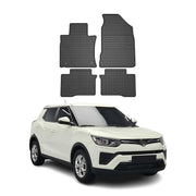 Tapis de Sol pour Ssangyong Tivoli 2015-2020 Caoutchouc Noir