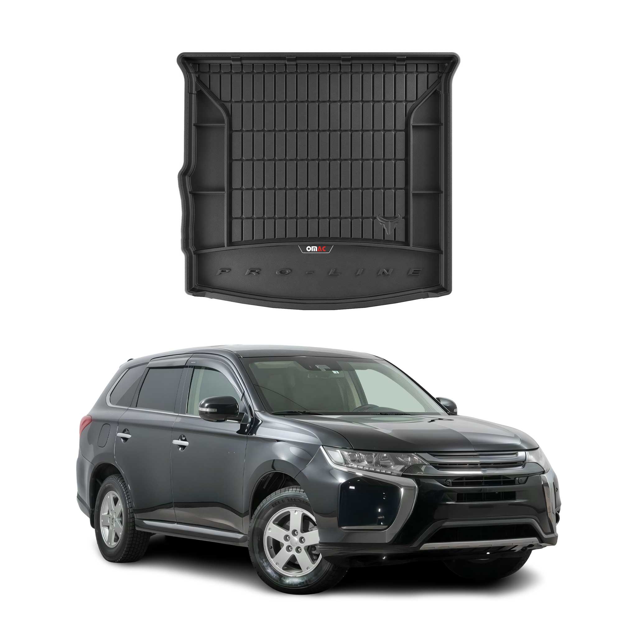 Tapis de Coffre pour Mitsubishi Outlander 2013-2021 TPE Noir
