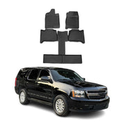 Tapis de sol pour Chevrolet Tahoe 2007-2014 7Places en caoutchouc TPE 3D Noir 6x