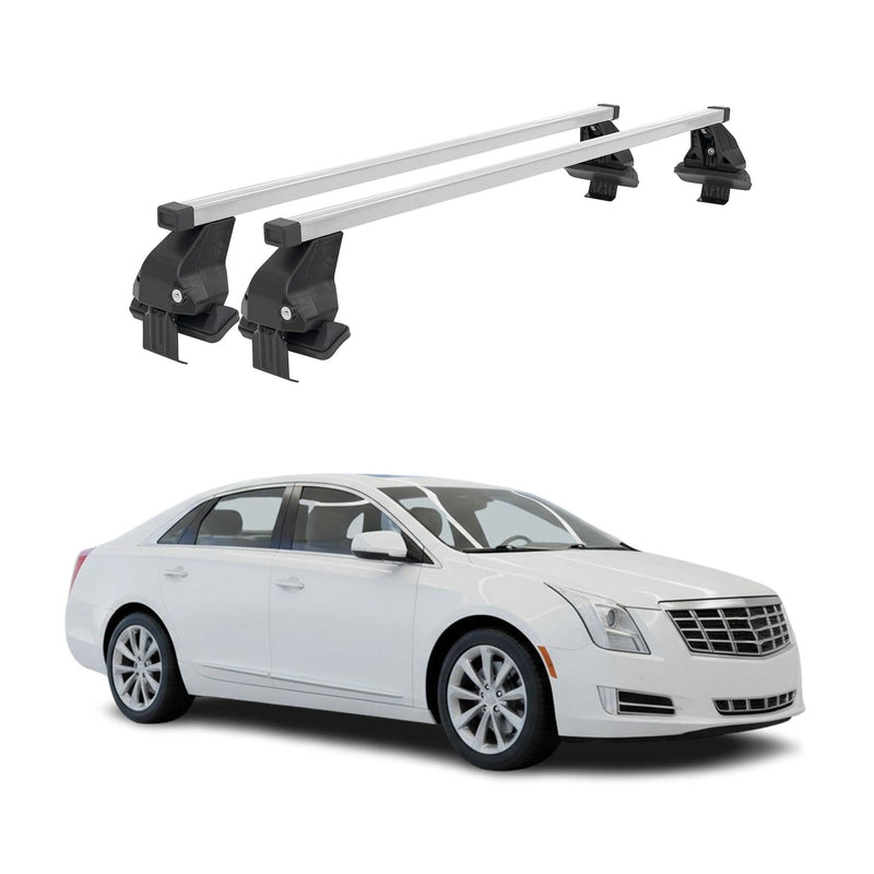 Barres de toit transversales pour Cadillac XTS 2013-2019 Acier Gris