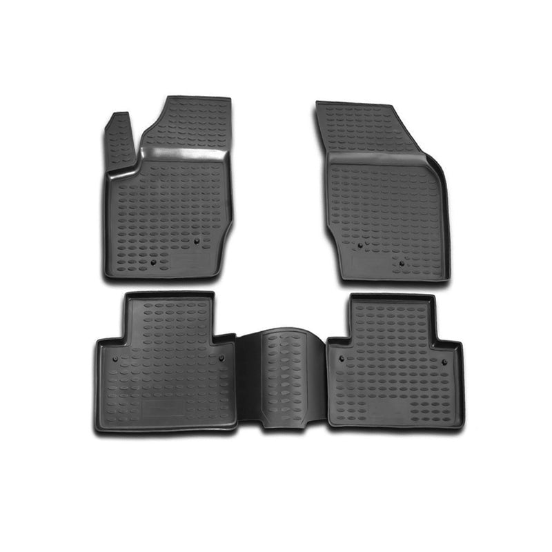 OMAC Tapis de sol pour Volvo XC90 2002-2014 en caoutchouc Noir