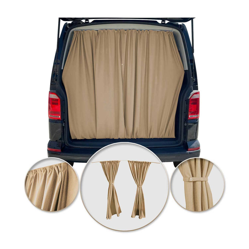 Rideaux De Porte Hayon Pour Nissan Interstar H3 Protection Solaire Beige