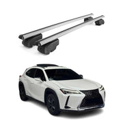 Barres de toit Transversales pour Lexus UX 2019-2021 Aluminium Gris