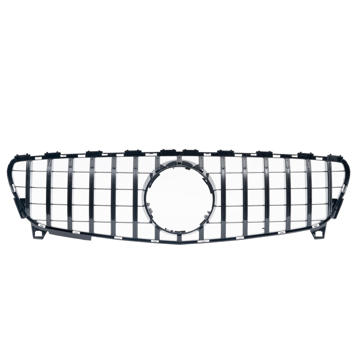 JOM Calandre pour Mercedes A-Klasse W176 2015–2018 Sport Look Noir Brillant