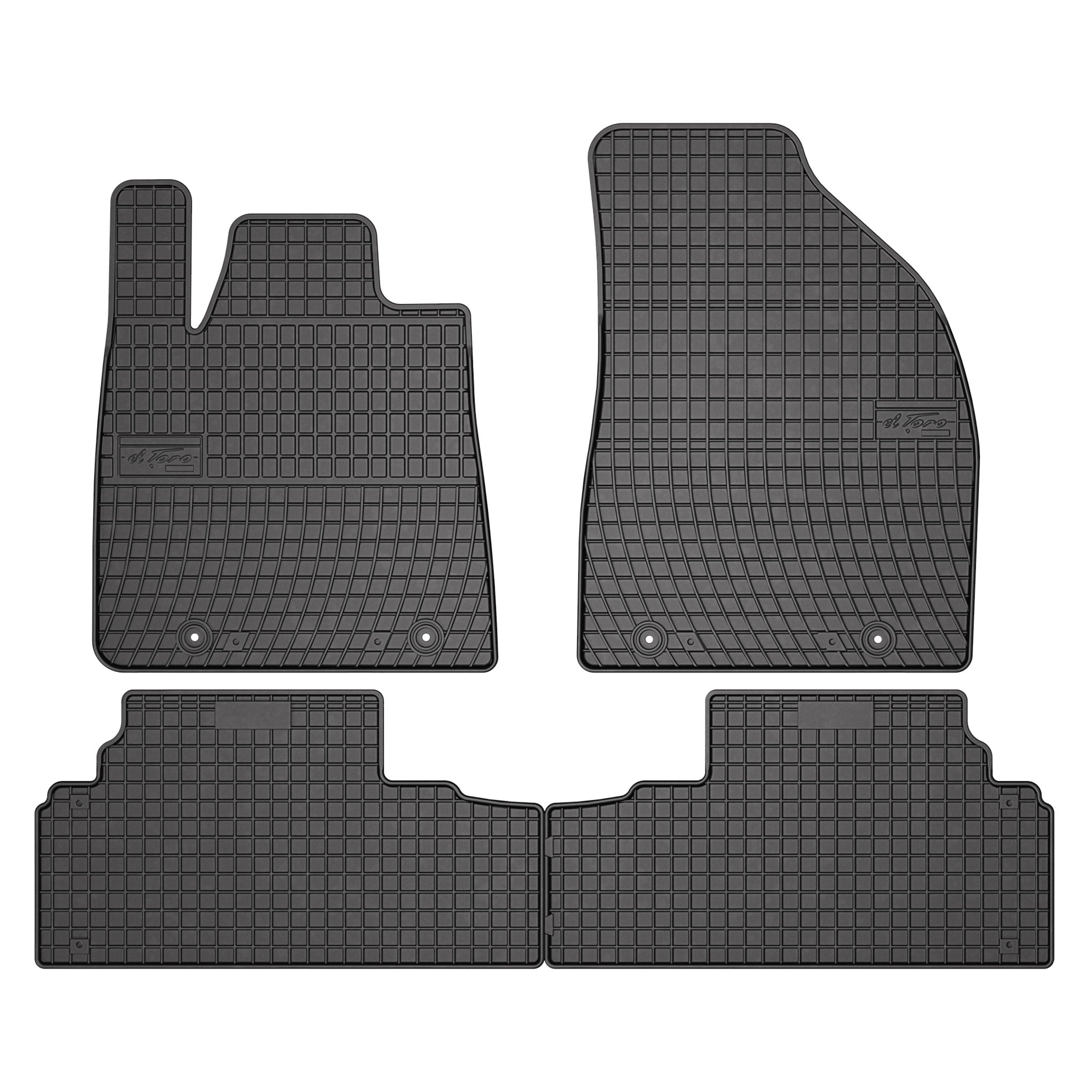 OMAC Tapis de Sol pour Lexus RX 2008-2015 Caoutchouc Noir