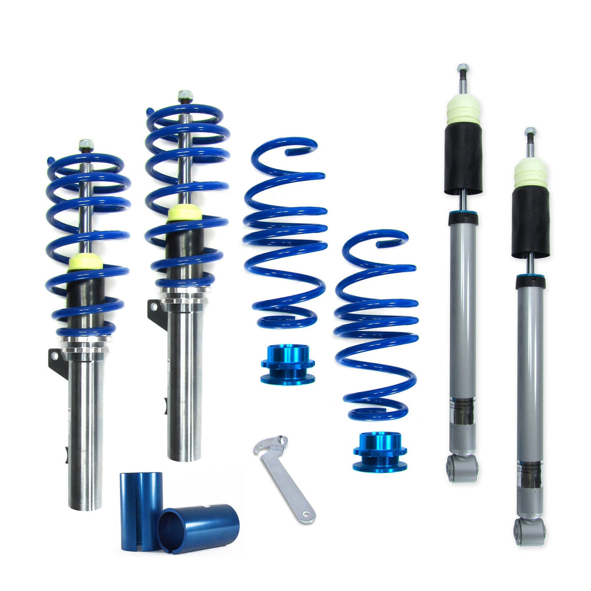 JOM BlueLine Combinés Filetés pour VW Passat B8 3C Ø (50/55) mm (Achslast VA 1160 kg)