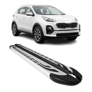 Marchepieds Latéraux pédale pour Kia Sportage 4 2016-2021 Aluminium Gris 2Pcs