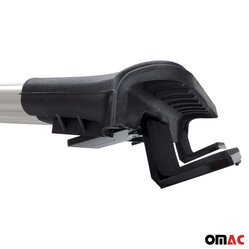 Barres de toit transversales pour Dacia Duster 2010-2013 Pre-FL Aluminium Gris