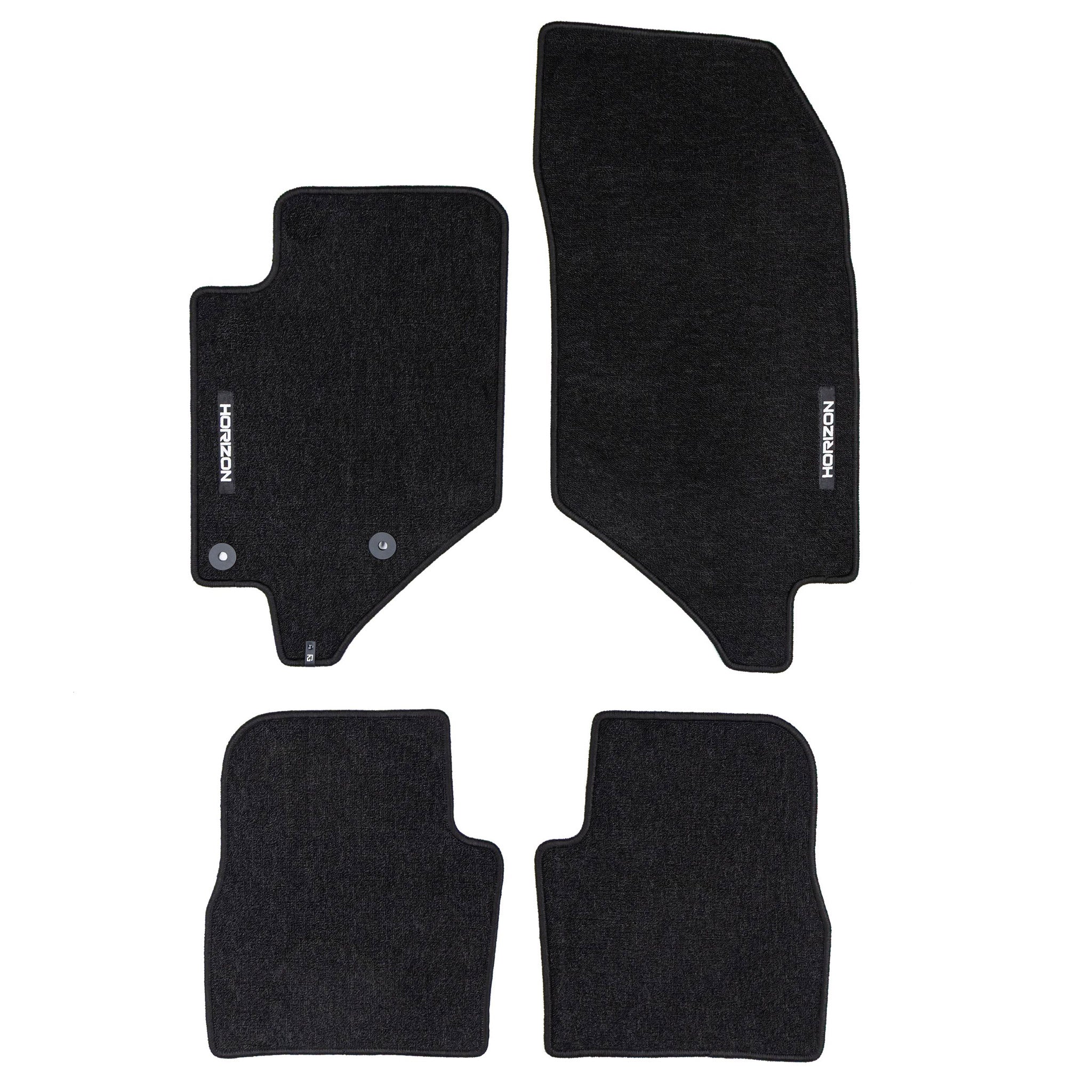 Tapis de Sol de Voiture pour Citroen C4 III / C4X 2021-2026 Velours Noir 4Pcs