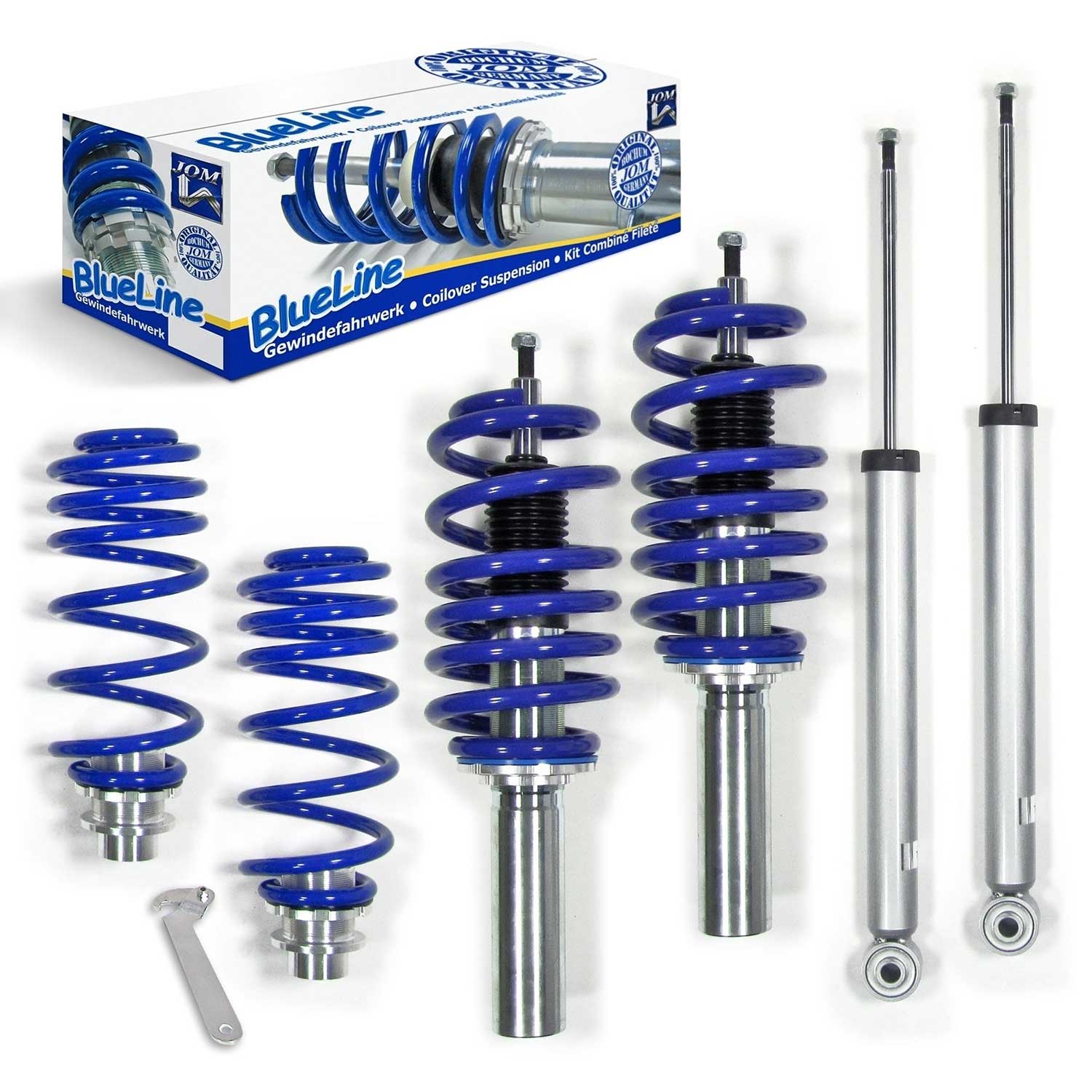 Kit Suspension + Amortisseurs combiné Fileté Blueline pour Audi A4 B8 2007-2015