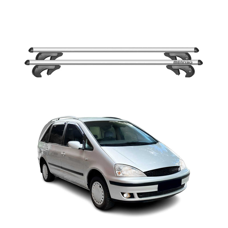 Barres de toit transversales pour Ford Galaxy 1995-2005 90kg Alu Gris 2x