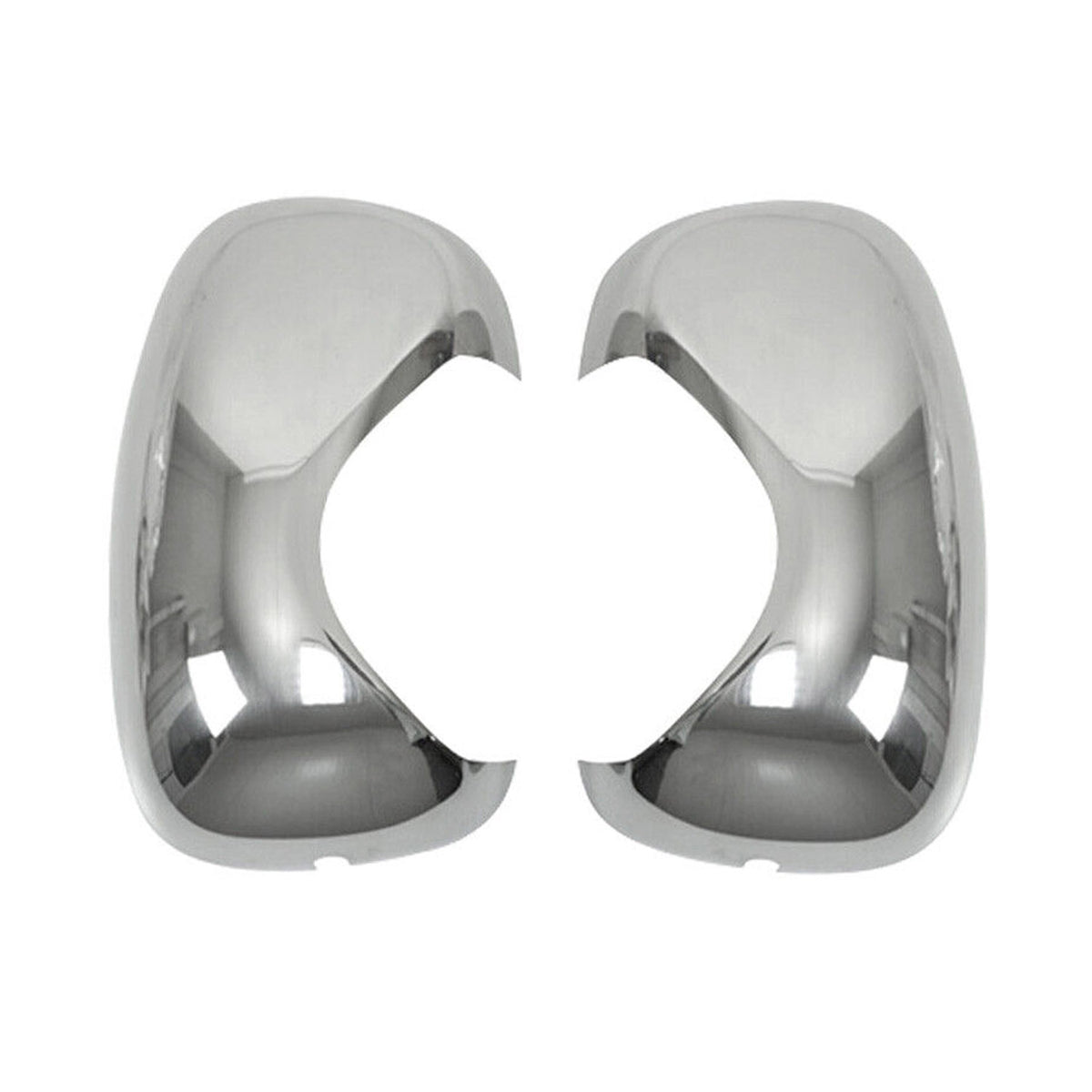 Coques de Rétroviseurs pour Nissan Primastar 2001-2014 en Acier Chromé Argent