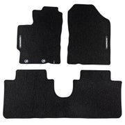 Tapis de sol pour Toyota Yaris III HB 2011-2020 sauf hybrid Velours Noir 3Pcs