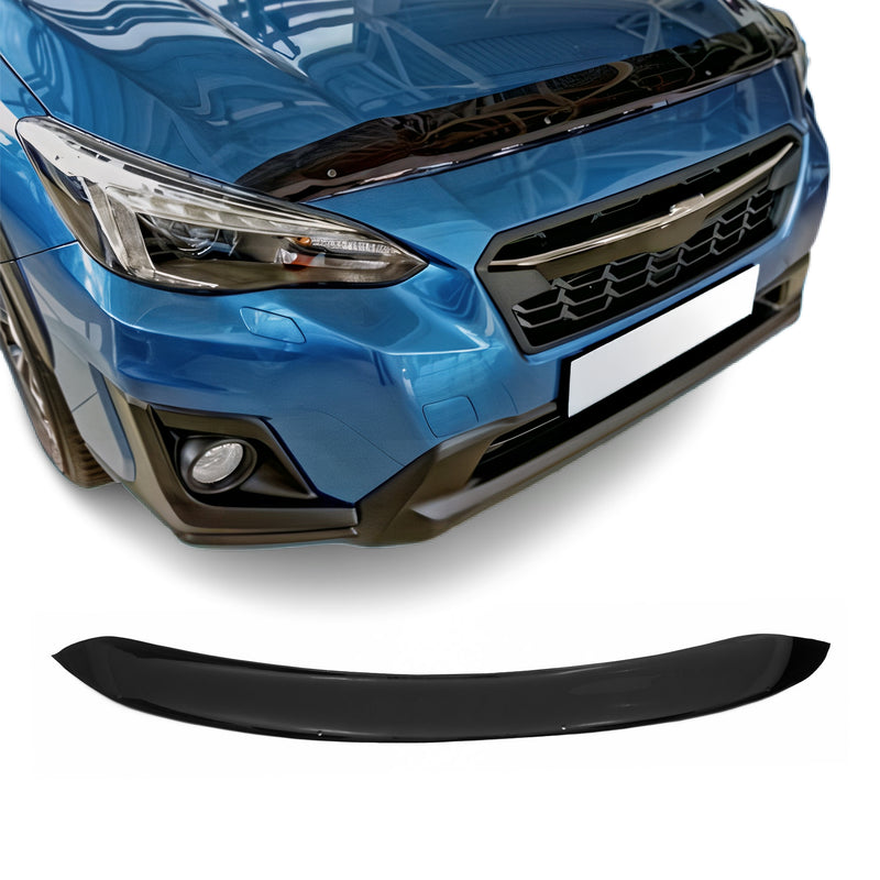 Deflecteurs d'air capot de voiture pour Subaru XV 2017-2025 Acrylique foncé Noir