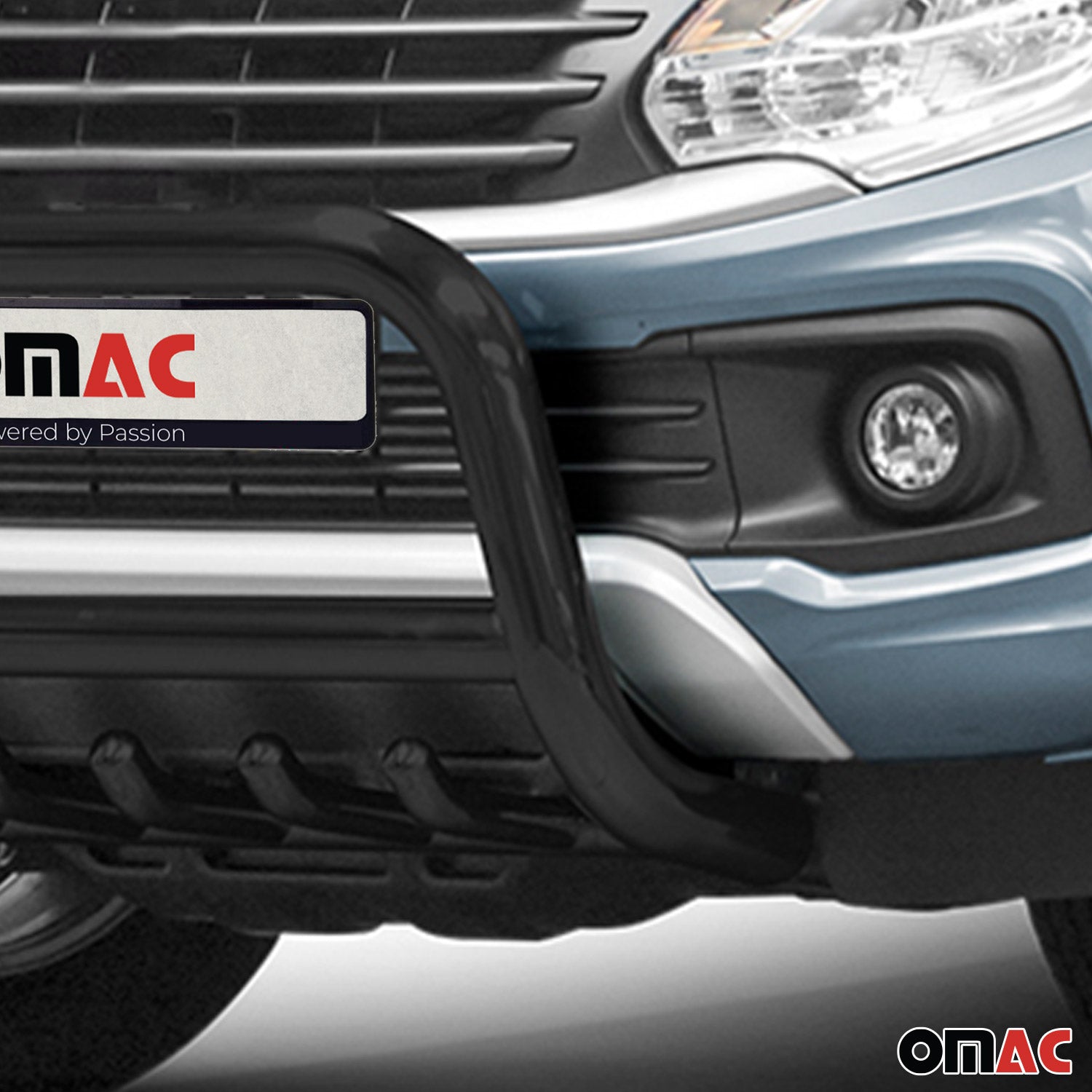Pare-Buffle Avant Pour Fiat Fullback 2016-2019 Acier Inoxy Noir