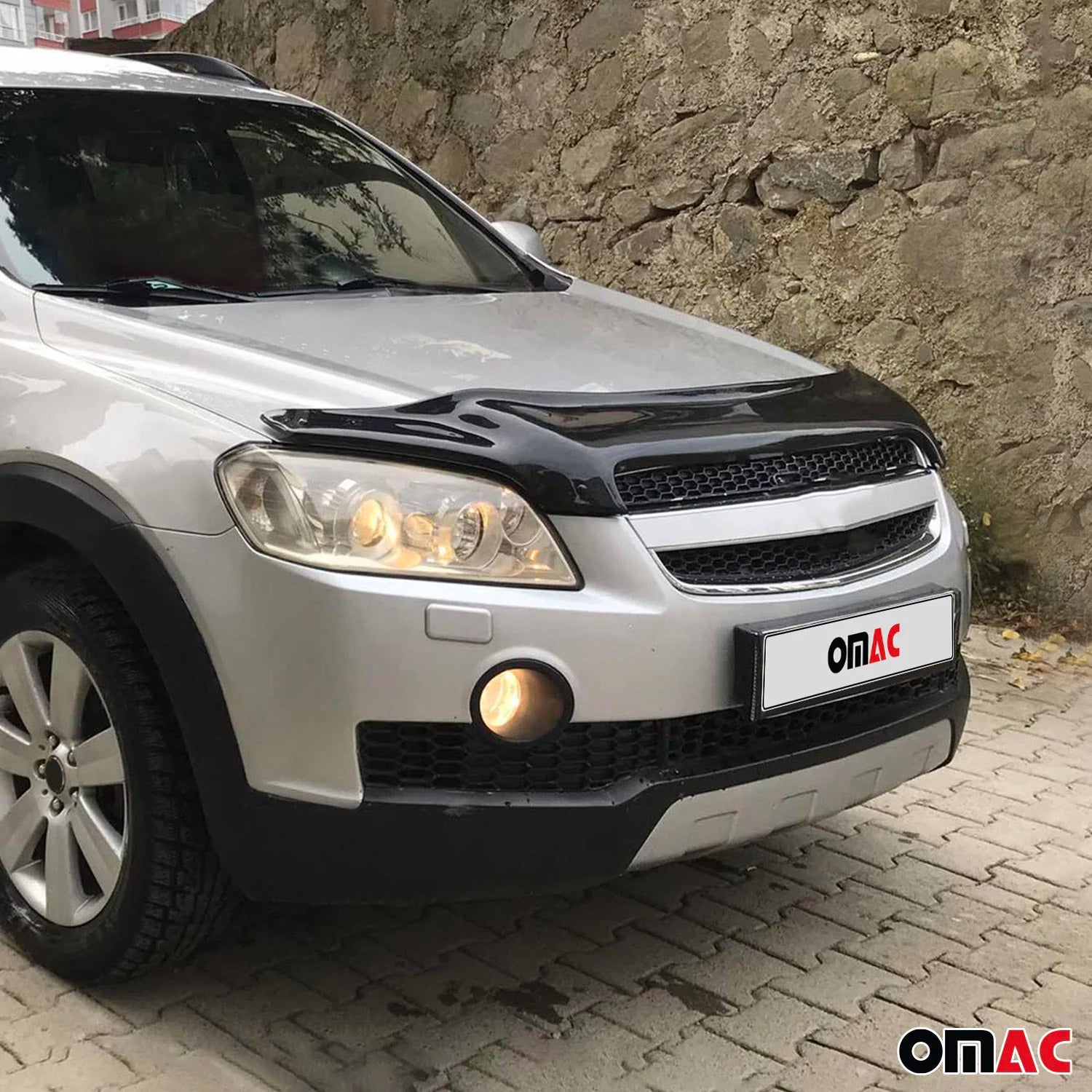 Deflecteurs d'air capot de voiture pour Chevrolet Captiva SUV 2006-2011 Noir