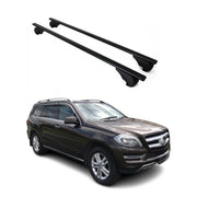 Barres de toit Transversales pour Mercedes GL X166 2012-2016 Fer Noir