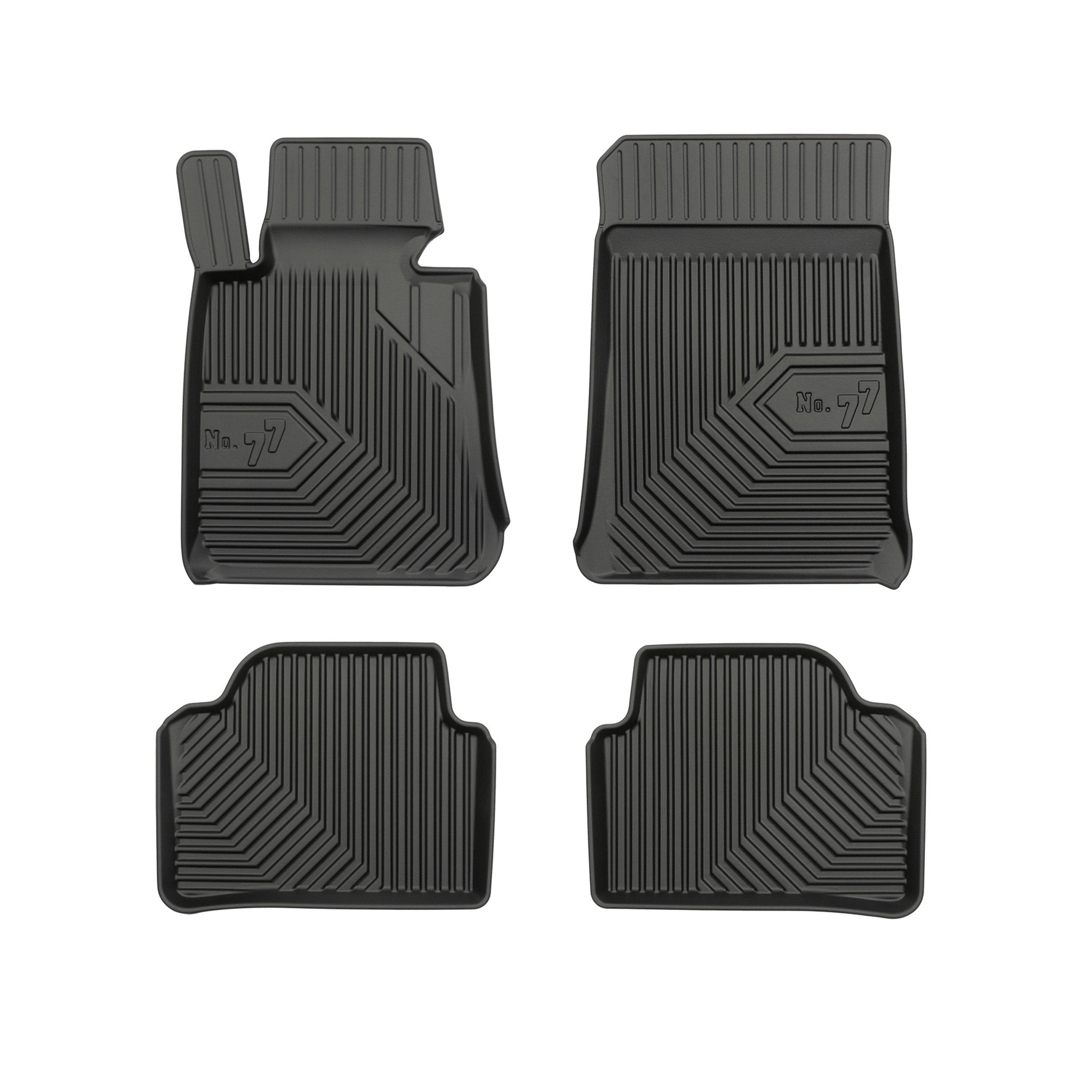 Tapis de Sol de Voiture pour BMW Série 3 E92 2006-2012 sauf xDrive TPE Noir 4Pcs