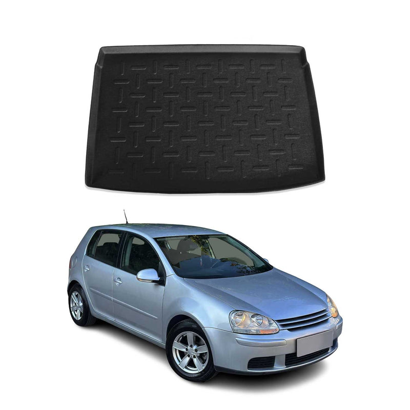 Tapis de Coffre pour VW Golf V 2004-2009 HB en TPE Noir