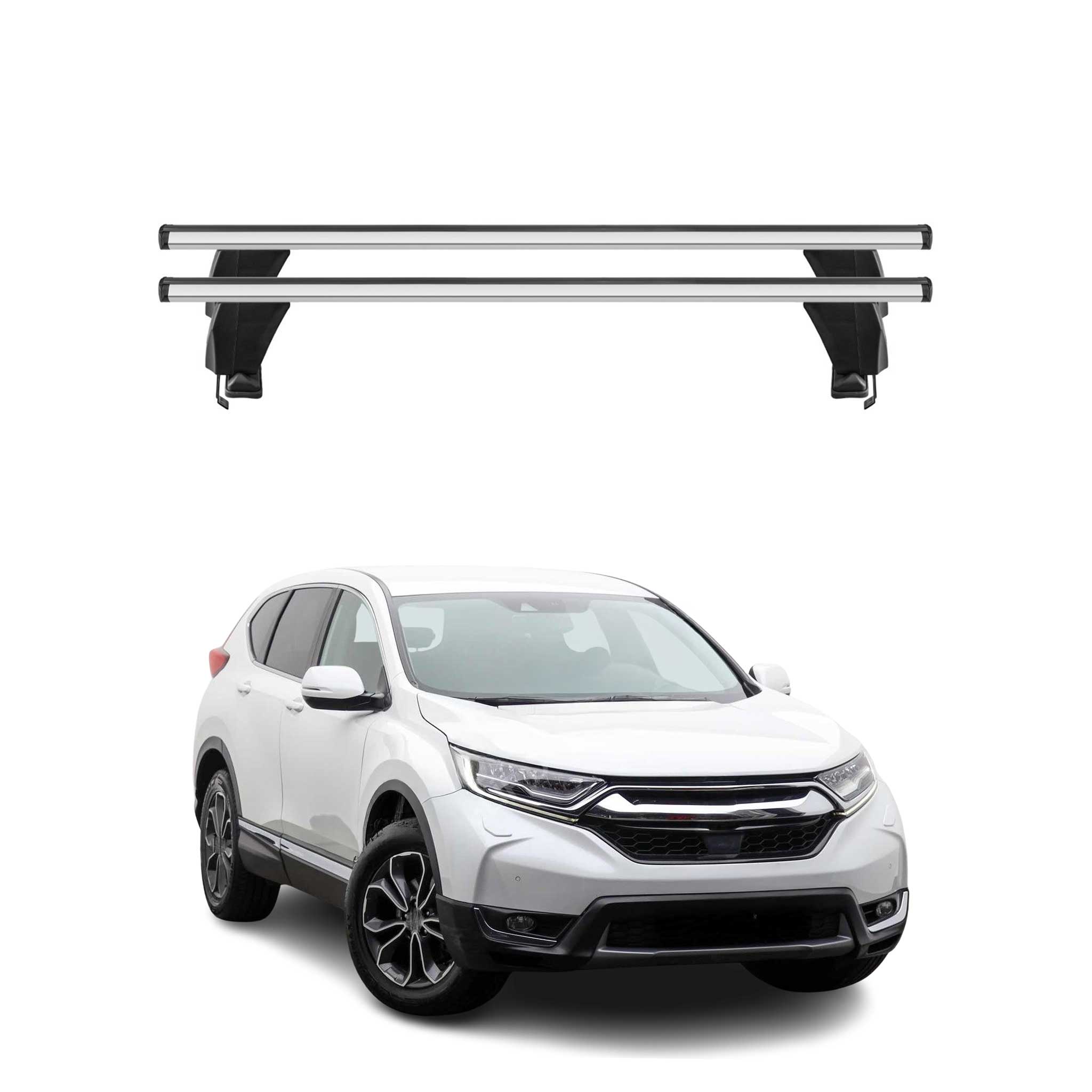 Menabo Barres de toit Transversales pour Honda CR-V V 2017-2022 Gris ABE 2x