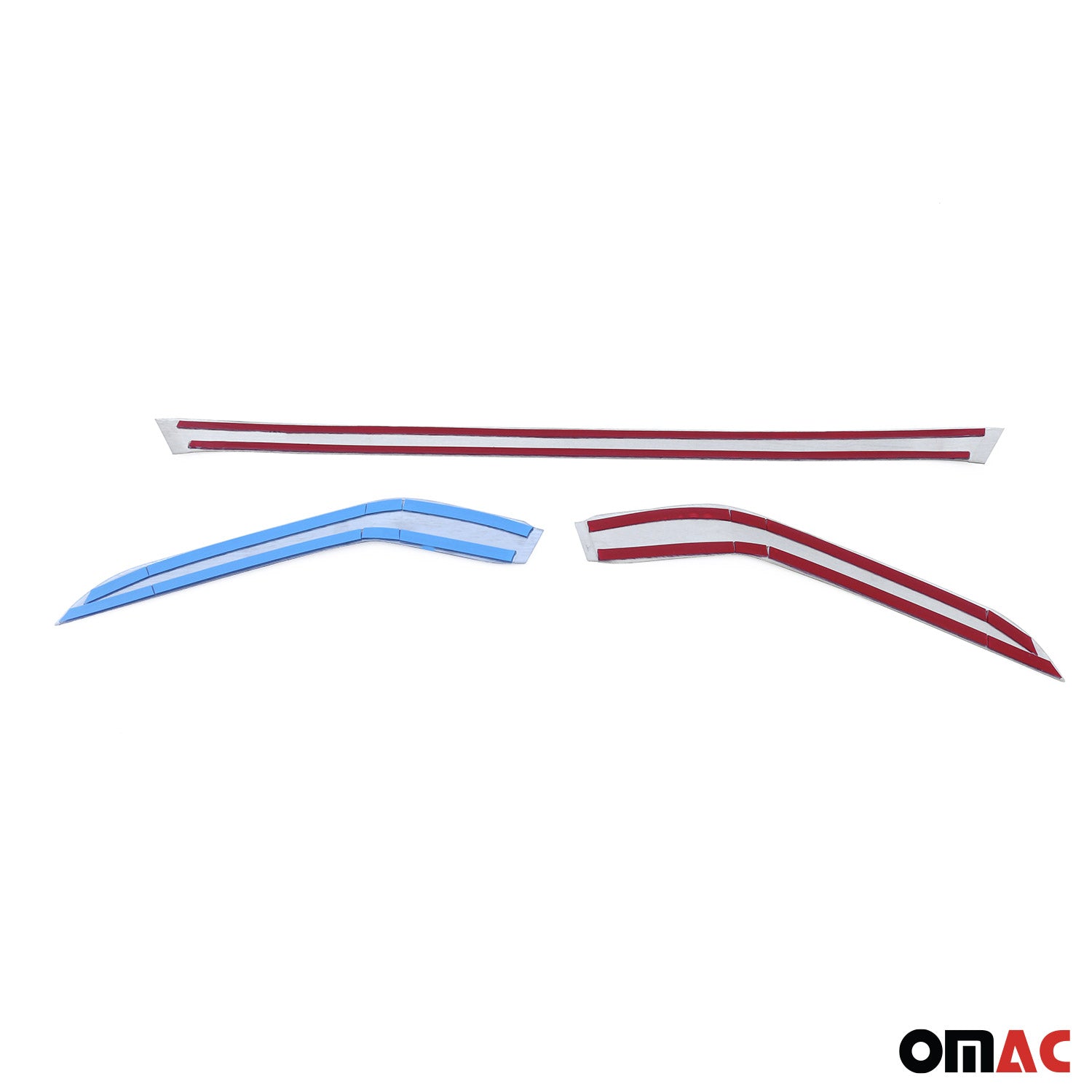 Baguettes de garniture arrière pour Honda City 2019-2026 3Pcs en Acier Silver