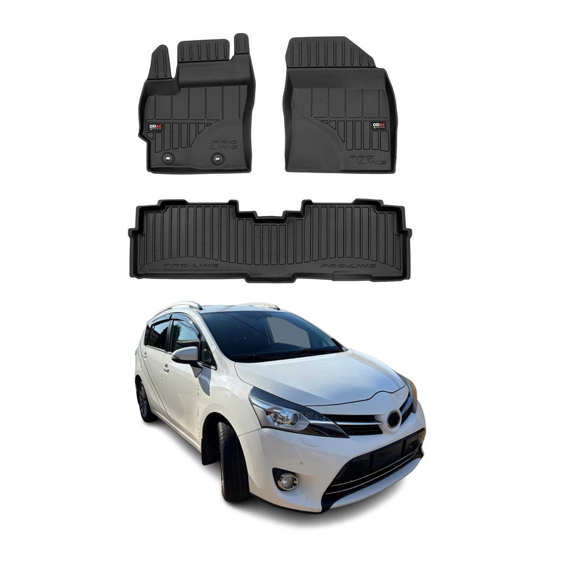 Tapis de Sol pour Toyota Verso 2009-2018 TPE Noir