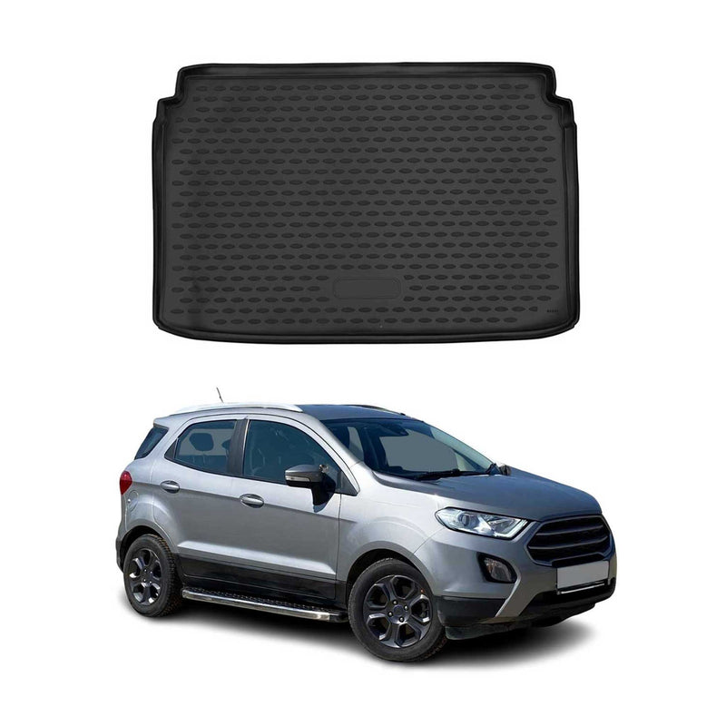 Tapis De Coffre Pour Ford EcoSport FL 2017-2022 Supérieur TPE 3D Noir