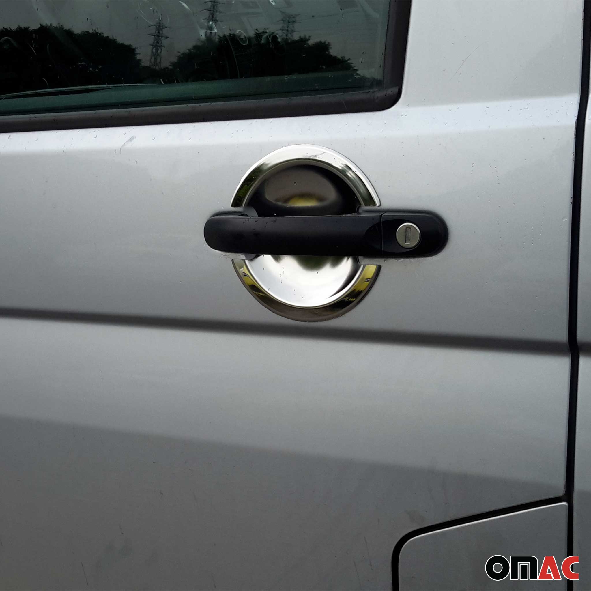 Couverture de poignée de porte pour VW Caddy 2003-2020 en Acier chromé