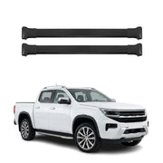 Barres de toit transversales pour VW Amarok II 2023-2026 Aluminium Noir 2Pcs