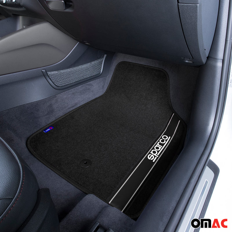 SPARCO tapis de sol tapis de voiture universel toutes saisons 4 pièces en noire