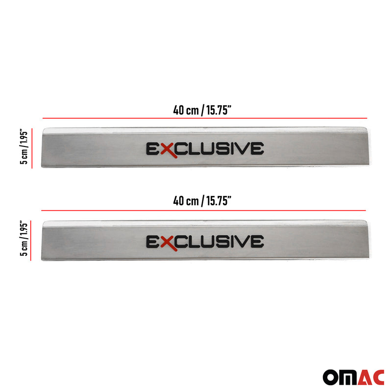 Couverture de Seuil de porte pour Skoda Scala 2019-2025 inox chromé Exclusive 2x