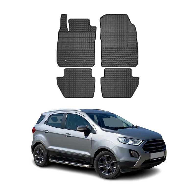 Tapis de Sol pour Ford Ecosport 2017-2020 Caoutchouc Noir