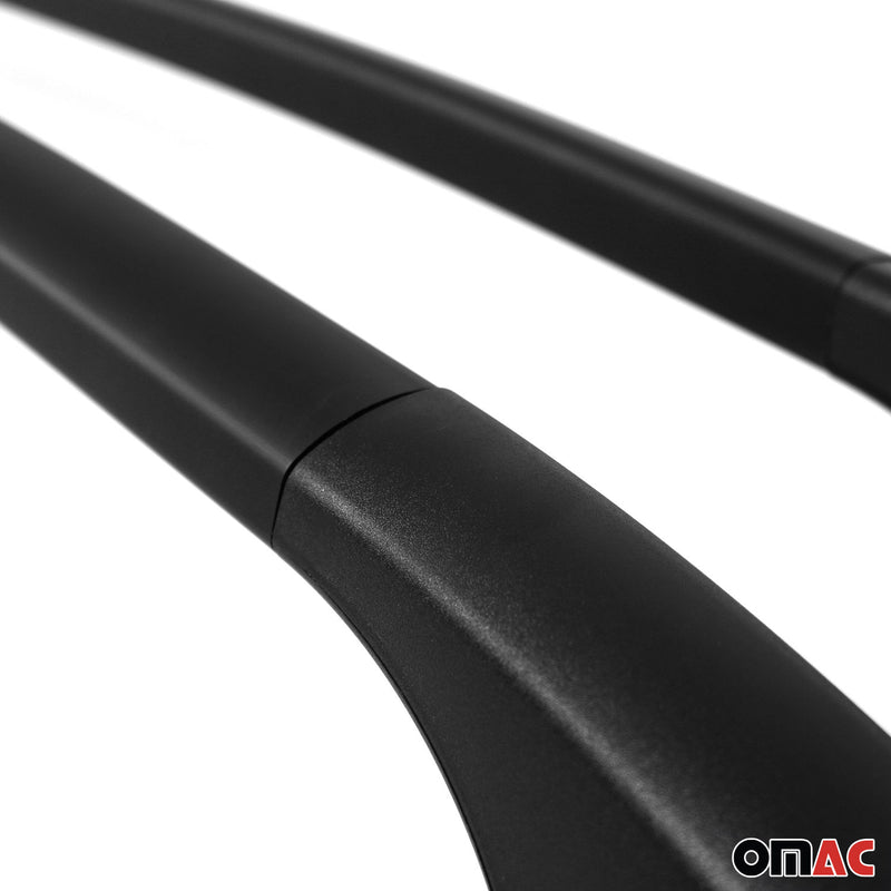 Barres de toit longitudinales pour Mercedes A Klasse W177 2018-2021 en Alu noir