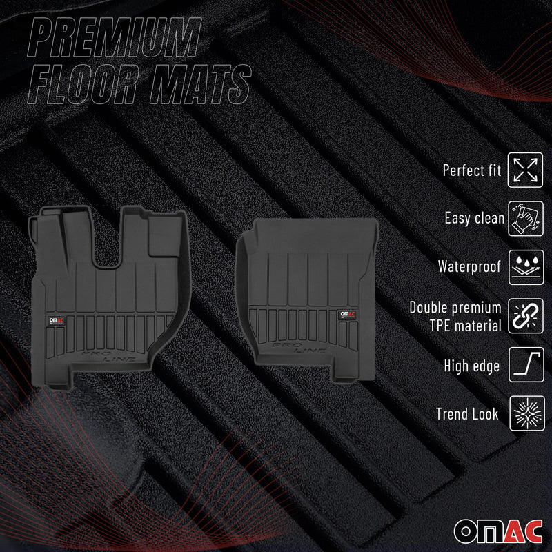 Tapis de Sol pour Volvo FH 2012-2022 Caoutchouc TPE Noir