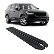 Marchepieds Latéraux pédale pour Volvo XC90 2015-2026 Noir Aluminium 2Pcs