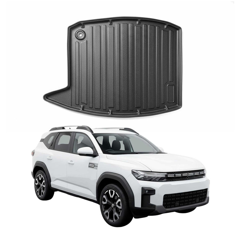 Tapis de Coffre pour Dacia Duster mk3 Gas 4x2 2024-2025 Supérieur TPE Noir