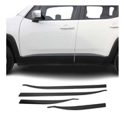 Garniture Baguette de porte latérale pour Jeep Renegade 2014-2024 Carbone Noir