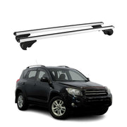 Barres de toit Transversales pour Toyota RAV4 2005-2012 Aluminium Argent